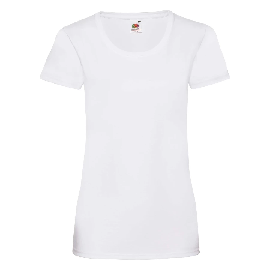 FOTL Lady-Fit Valueweight T-krekls - Balts