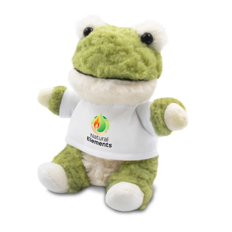 Plīša pūkains Ponddie Frog - zaļš