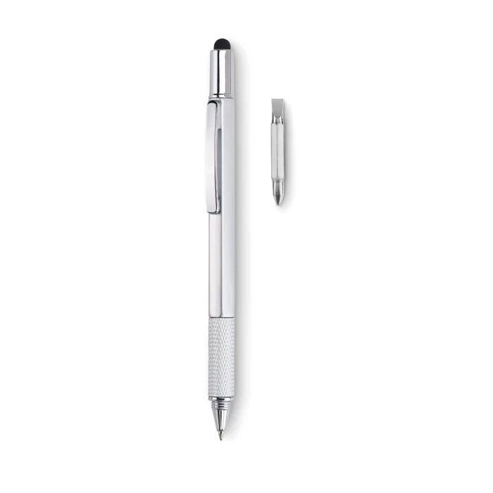 Līmeņrādis ar lineālu - TOOLPEN - matēts sudraba krāsā