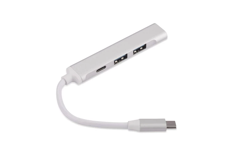 USB HUB sadalītājs - ROSKO - Sudraba krāsā