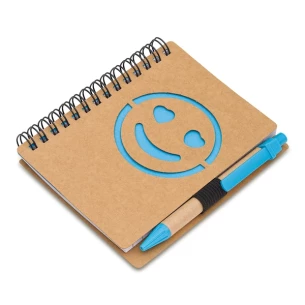 Smile vienkārša piezīmju grāmatiņa - Zila