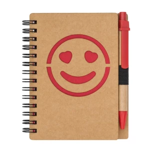 Smile vienkārša piezīmju grāmatiņa - Sarkana