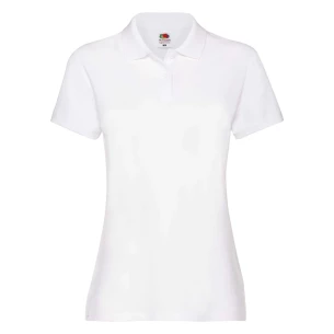 Sieviešu Polo krekliņš Fruit Of The Loom Premium - Balts