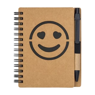 Smile vienkārša piezīmju grāmatiņa - Melna