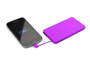 Powerbank VIVID 4000 mAh - Violeta krāsā