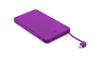 Powerbank VIVID 4000 mAh - Violeta krāsā