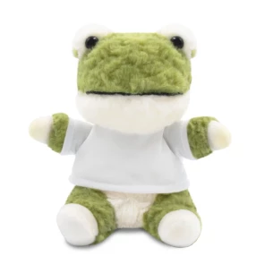 Plīša pūkains Ponddie Frog - zaļš