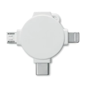 3-in-1 kabeļa adapteris - LIGO CABLE - balts