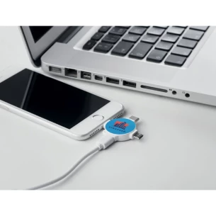 3-in-1 kabeļa adapteris - LIGO CABLE - balts