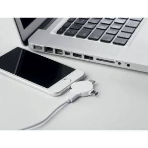 3-in-1 kabeļa adapteris - LIGO CABLE - balts