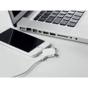 3-in-1 kabeļa adapteris - LIGO CABLE - balts