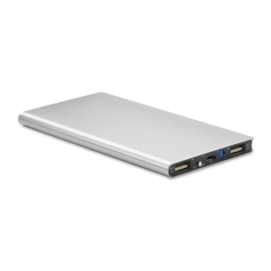 Power banka 8000mAh - POWERFLAT8 - Sudraba krāsā