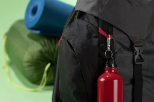 TREKO alumīnija pudele 500 ml - Sarkana