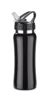 PATRO Tērauda bidons 600 ml - melns