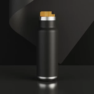 Horten 530 ml termo pudele - Melna