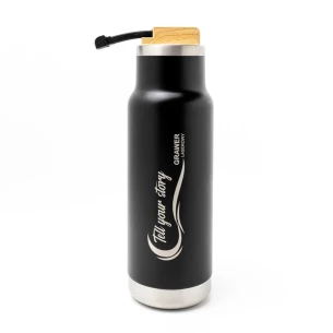 Horten 530 ml termo pudele - Melna