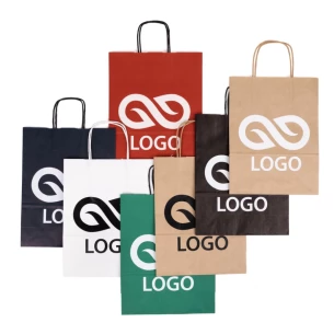 Dāvanu iepakojums A4 Krāsains maisiņš - zaļš