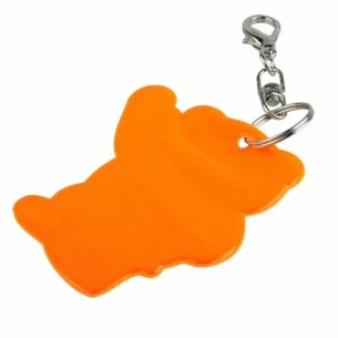 Atstarojošs lācīša atslēgu piekariņš - oranžs