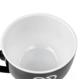 SIMPLE krūze ar apakštasīti 220 ml - Melna