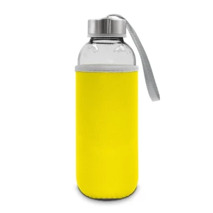 Stikla pudele 420 ml „Bob“ – dzeltena