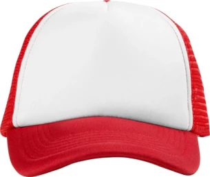 Trucker cepure - Sarkana/balta
