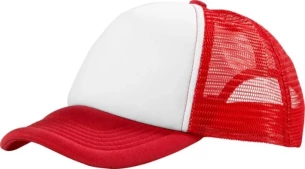 Trucker cepure - Sarkana/balta