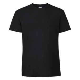 T-krekls Ringspun Premium - Melns