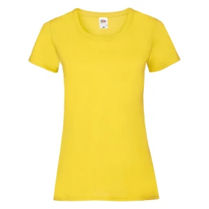 FOTL Lady-Fit ValueWeight T-krekls - Dzeltens