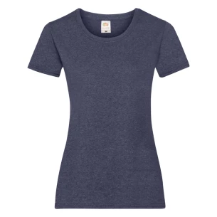 FOTL Lady-Fit ValueWeight T-krekls - tumši zils melanžēts