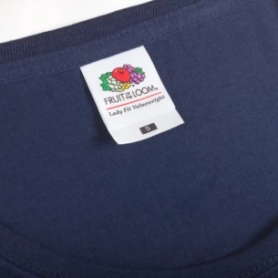 FOTL Lady-Fit ValueWeight T-krekls - tumši zils melanžēts
