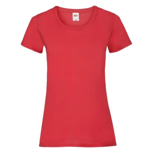 FOTL Lady-Fit ValueWeight T-krekls - Sarkans
