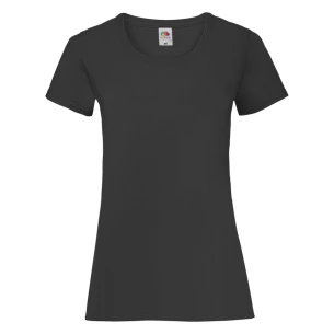 FOTL Lady-Fit ValueWeight T-krekls - melns