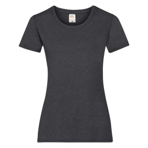 FOTL Lady-Fit ValueWeight T-krekls - tumši pelēks melanžēts