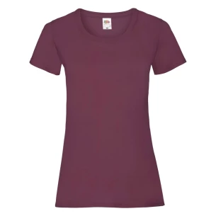 FOTL Lady-Fit ValueWeight T-krekls - bordo krāsā