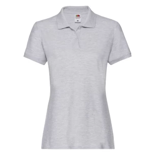 Sieviešu Polo krekliņš Fruit Of The Loom Premium - Pelēks