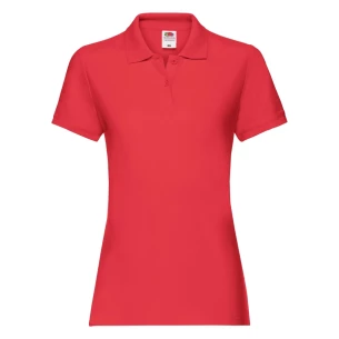 Sieviešu Polo krekliņš Fruit Of The Loom Premium - Sarkans