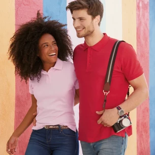 Sieviešu Polo krekliņš Fruit Of The Loom Premium - Tumši dzeltens