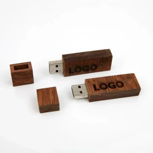 Wood 32Gb zibatmiņas disks - bēšs